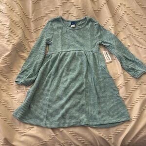 Old Navy Ribbed Teal Dress for Kids